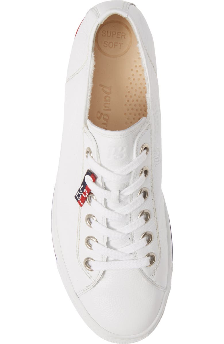 Paul Green Carly Low Top Sneaker, Alternate, color, White Calf