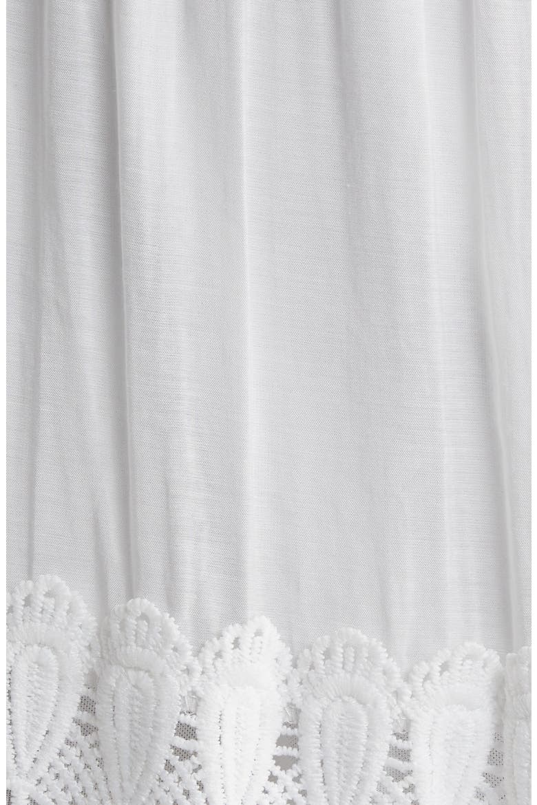 Lace Strapless Cover-Up Maxi Dress, Alternate, color, WHITE