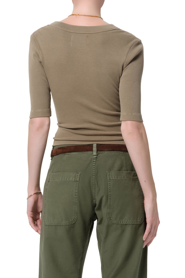 Nali Rib Henley, Alternate, color, DARK KHAKI RESERVE