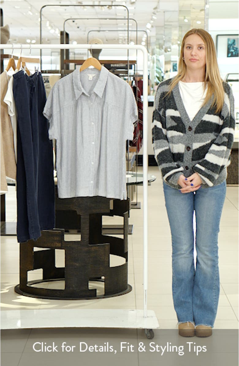 Linen Blend Button-Up Shirt, sales video thumbnail