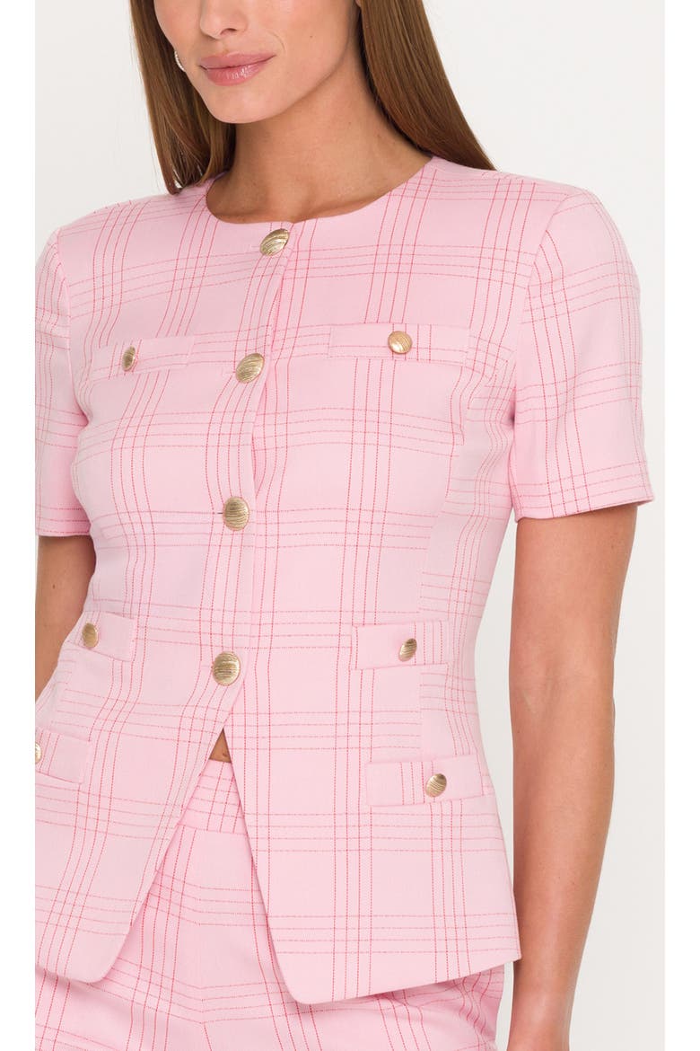 Reyes Windowpane Suiting Jacket, Alternate, color, Pink/Red Plaid