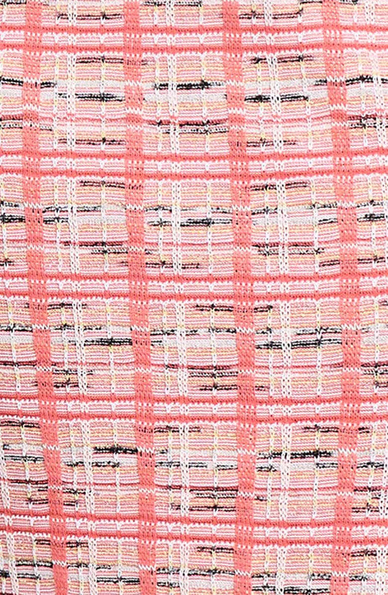 Ming Wang Plaid Knit Jacket, Alternate, color, 