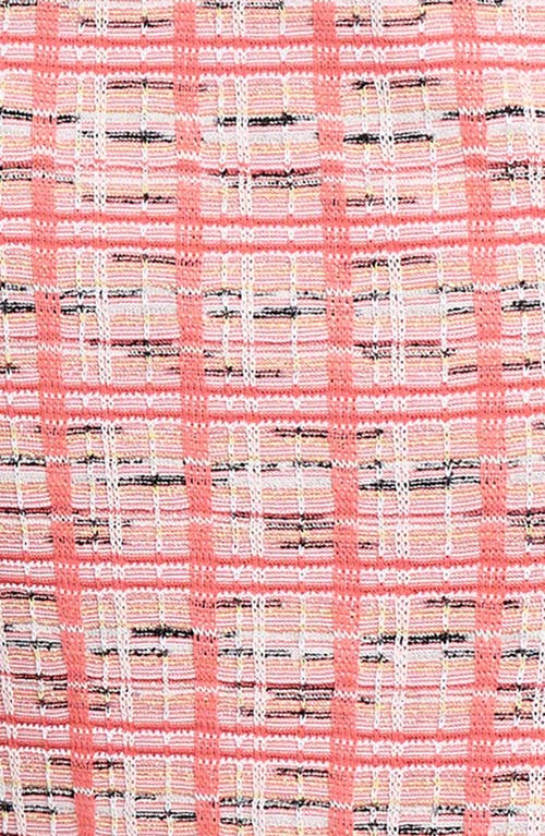 Ming Wang Plaid Knit Jacket