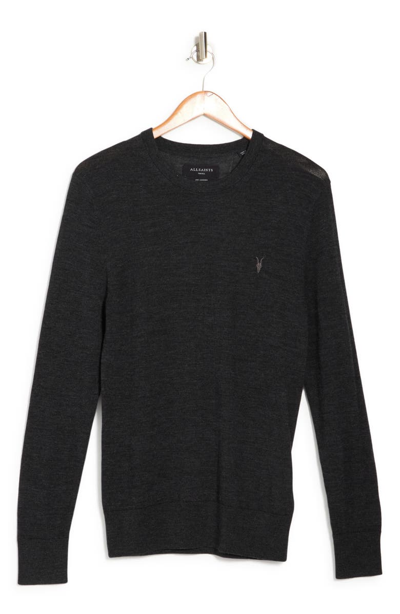AllSaints Mode Slim Fit Wool Sweater, Alternate, color,