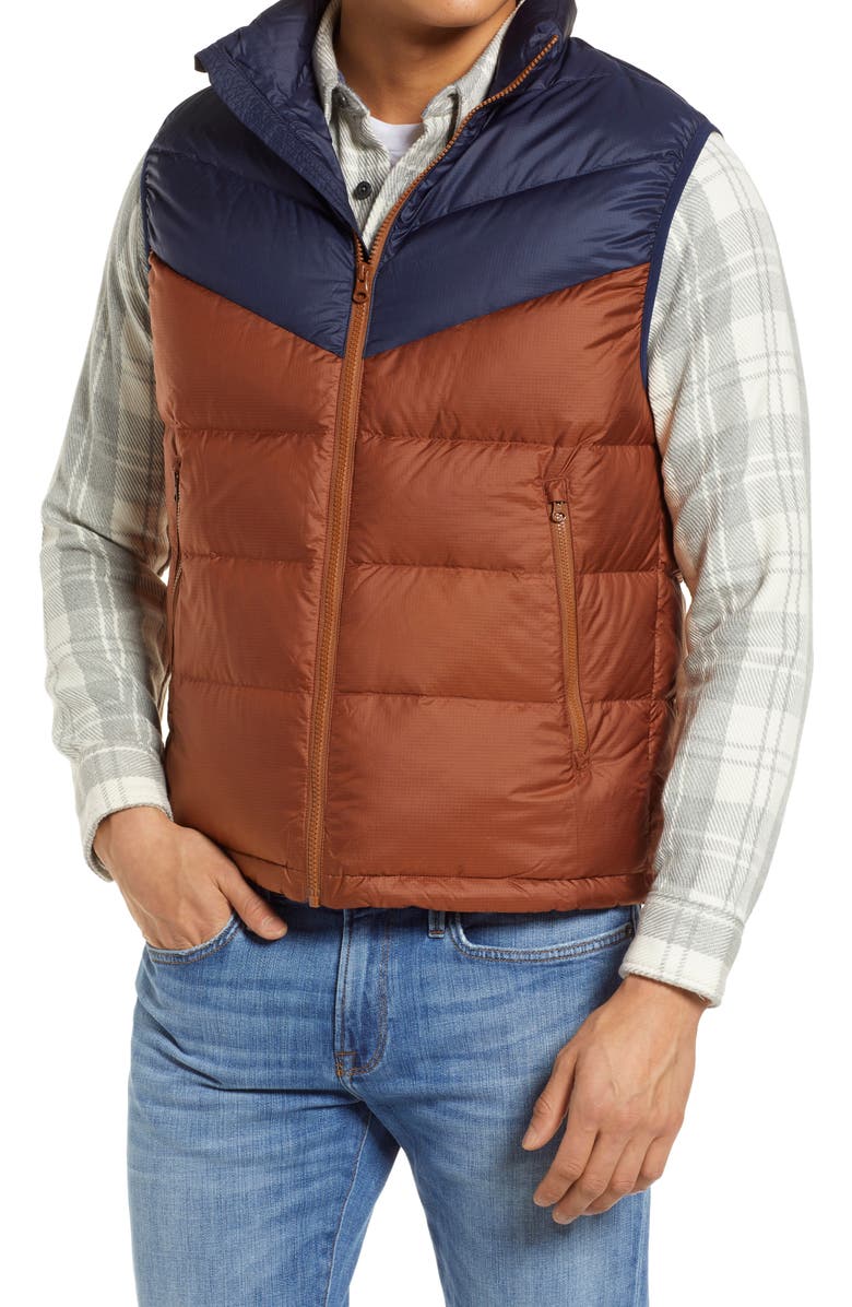 Outerknown Colorblock 700 Fill Power Down Puffer Vest, Alternate, color, 