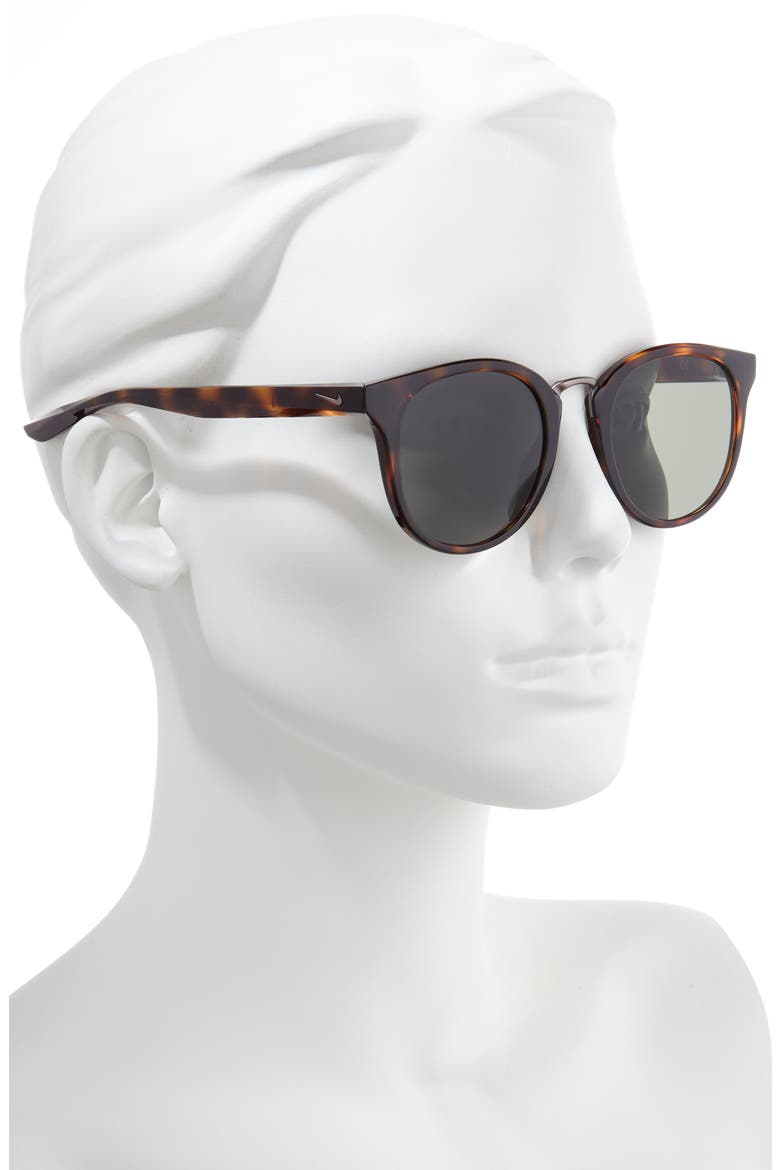 Revere 51mm Round Sunglasses, Alternate, color, TORTOISE/GREEN