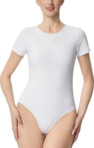 Kimi & Kai Women's Crew Neck Short Sleeve Bodysuit