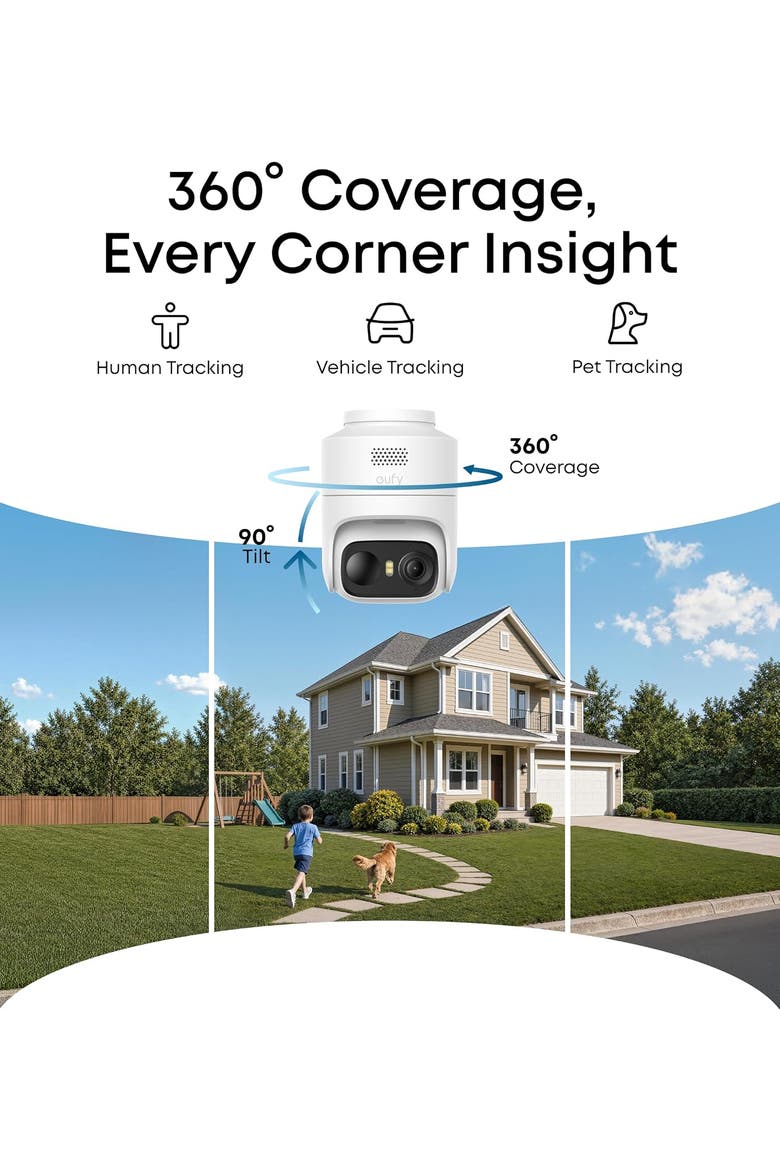 Security Cam C37 4-Cam Kit, Alternate, color, White