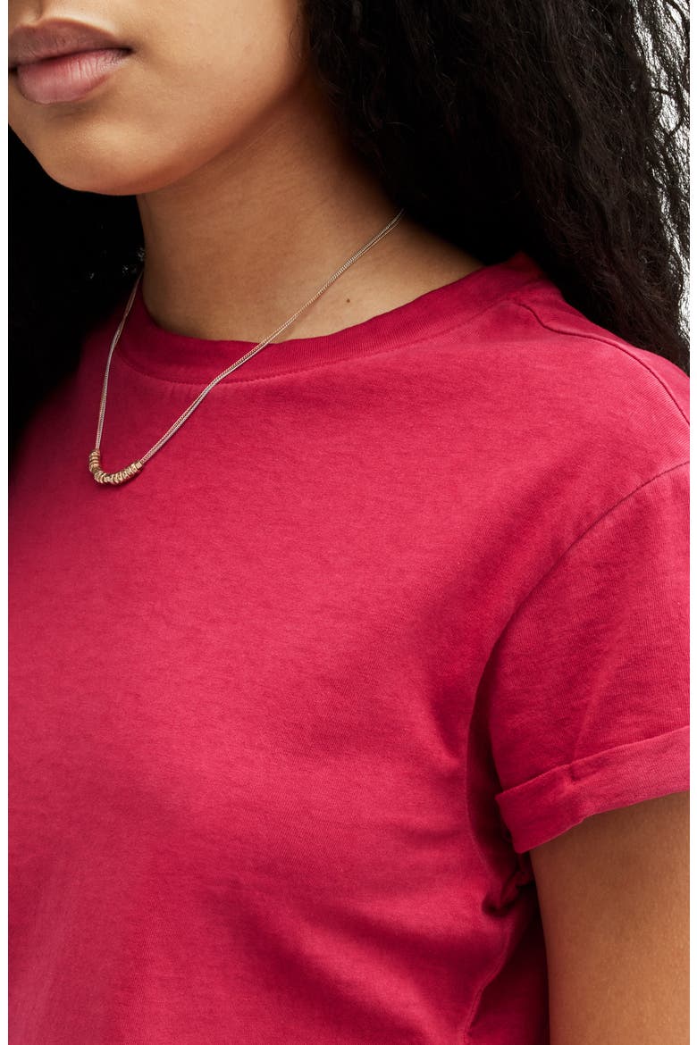Anna Cotton T-Shirt, Alternate, color, BERRY PINK