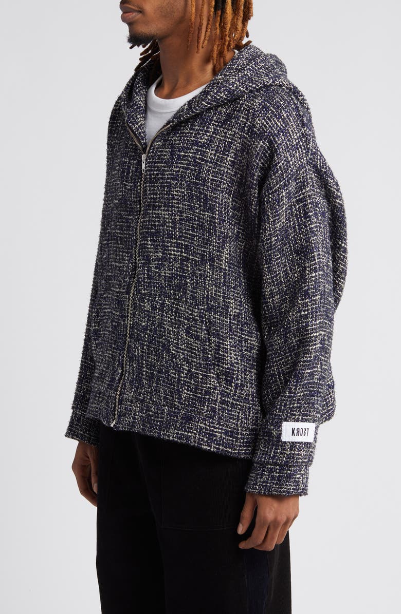 KROST Tweed Zip-Up Hoodie, Alternate, color, 