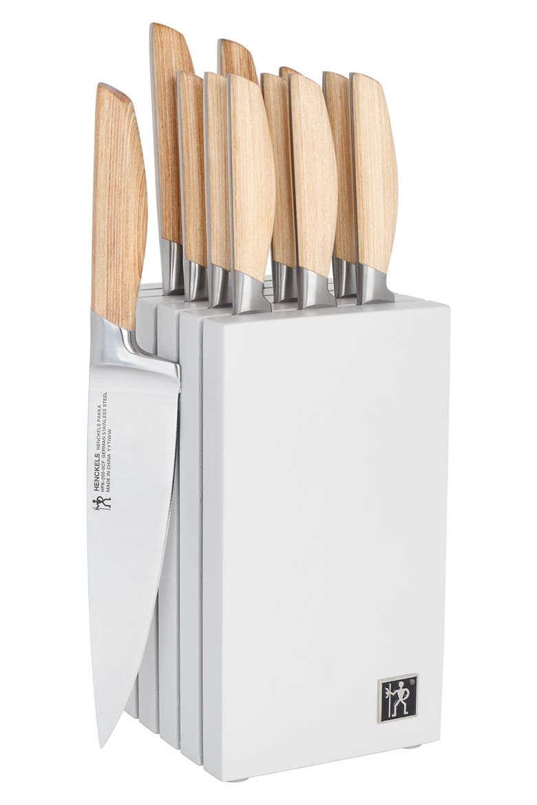 Pakka 13-Piece Knife Block Set, Main, color, WHITE