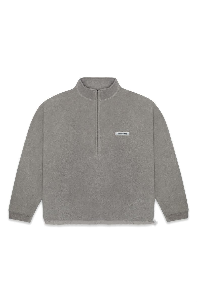 Fear of God Essentials Half Zip Fleece Pullover, Alternate, color,