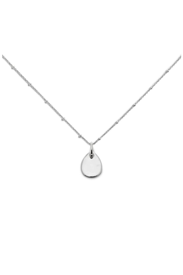 Ziggy Petal Pendant Necklace, Main, color, STERLING SILVER