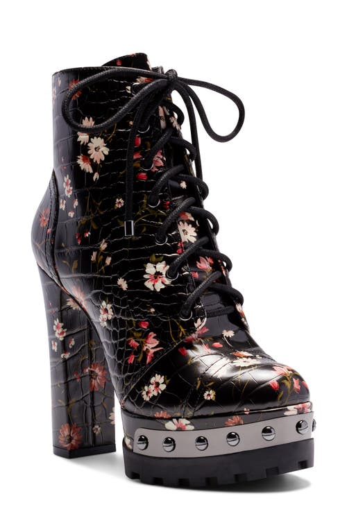 Jessica Simpson Irella Platform Combat Boot In Multi