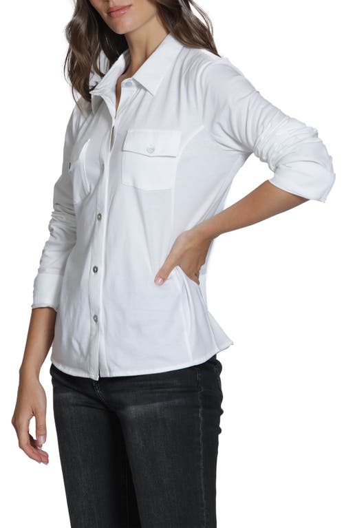 Apny Western Button-up Shirt In White