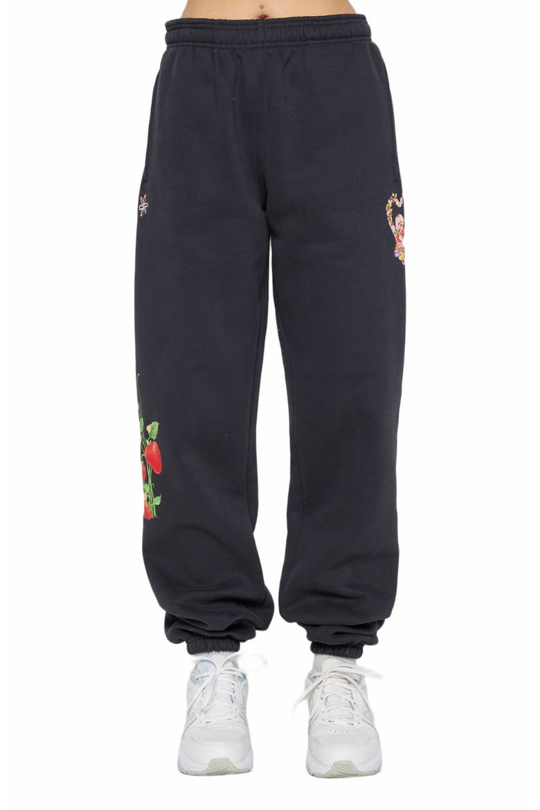 Life Is Sweet Sweatpants, Alternate, color, BLACK