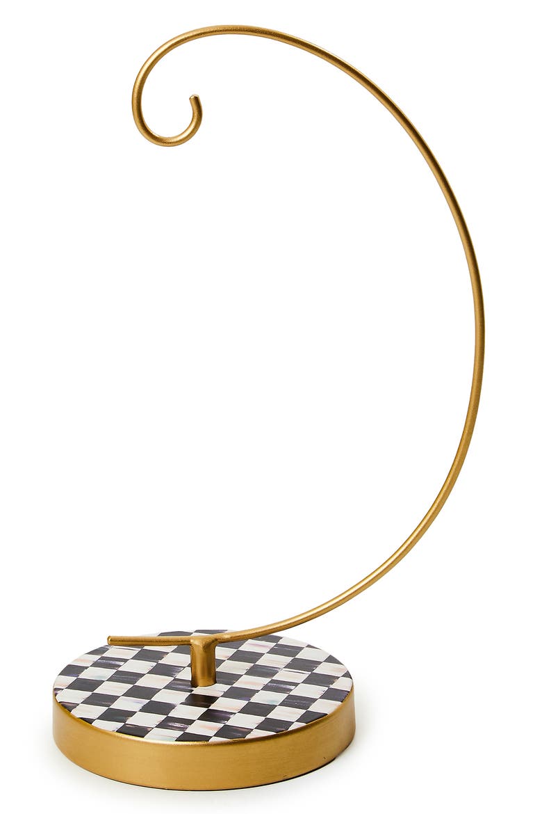 Classic Courtly Ornament Stand, Main, color, BLACK