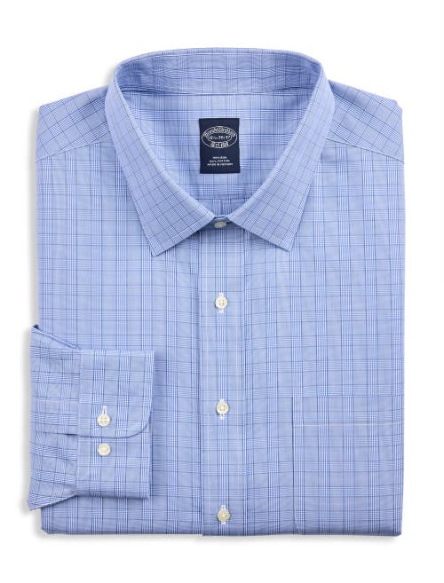 B+T Essentials Fit by Dxl Big & Tall  Non-Iron Glen Plaid Dress Shirt in Blue  product