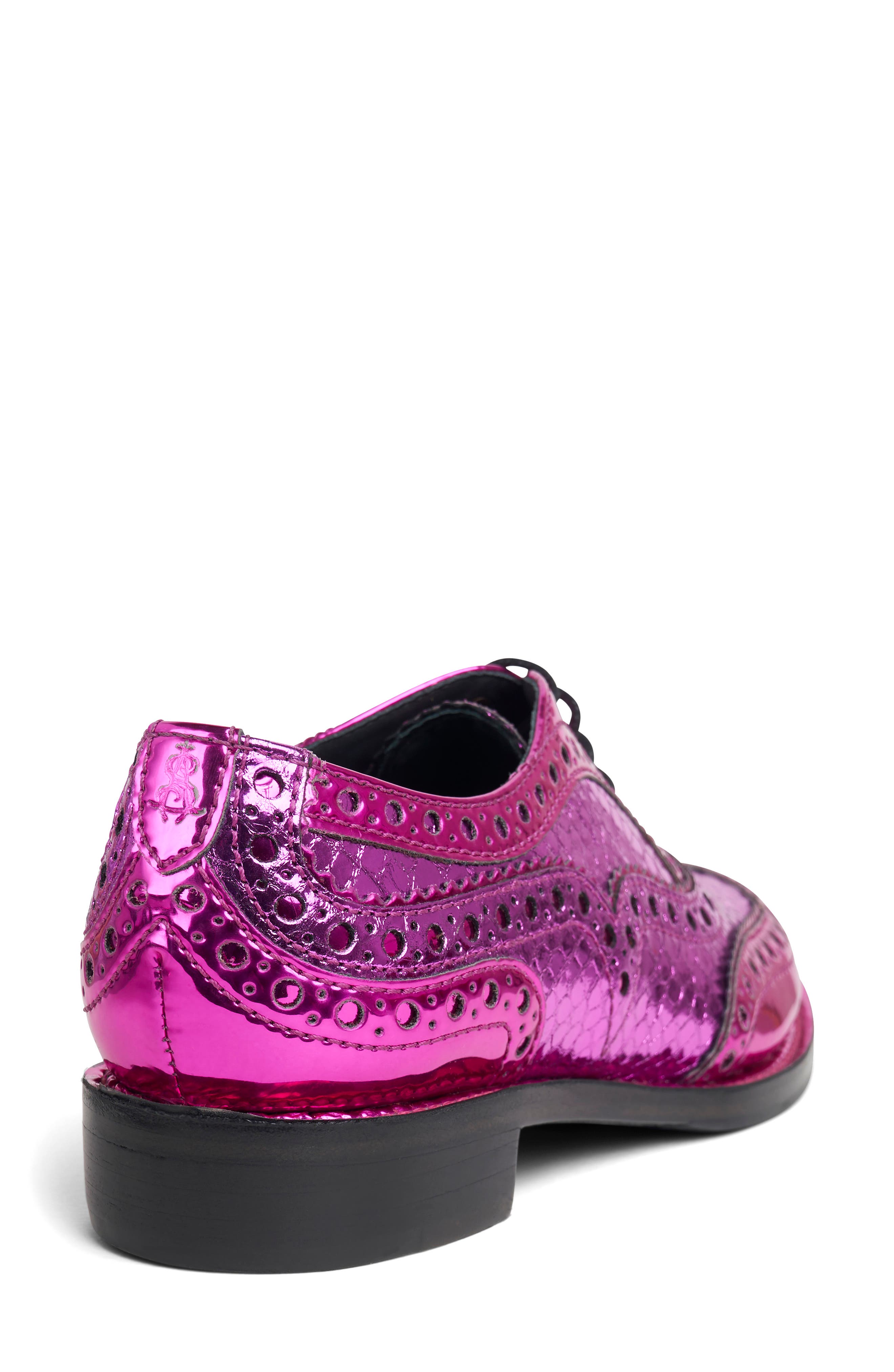The Office of Angela Scott Mr. Doubt Wingtip Oxford, Alternate, color, Magenta