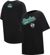 PRO STANDARD Women's Pro Standard Black Boston Celtics Script Boyfriend T-Shirt
