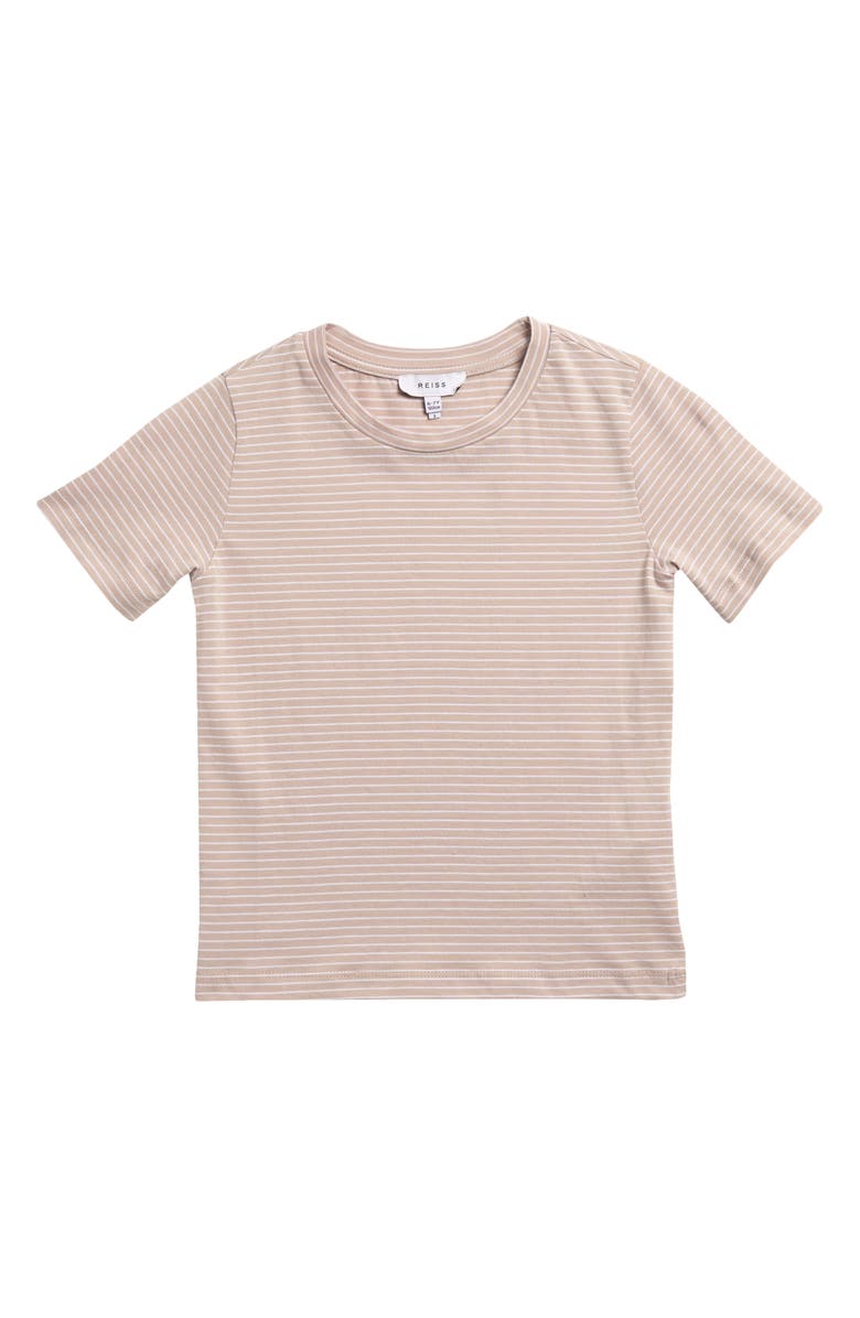 Reiss Kids' Bois Jr. Stripe Cotton T-Shirt, Main, color, 