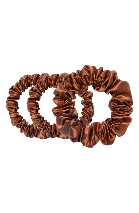 3-Pack Large & Small Silk Scrunchie Set