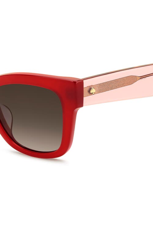 Kate Spade New York Aimee 50mm Cat Eye Sunglasses In Red