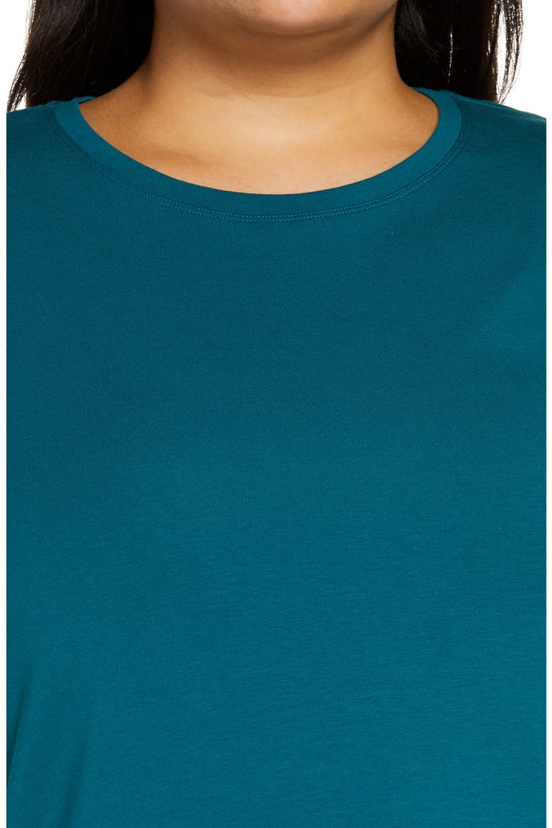 Organic Cotton Jersey Shift Dress, Alternate, color, AEGEAN