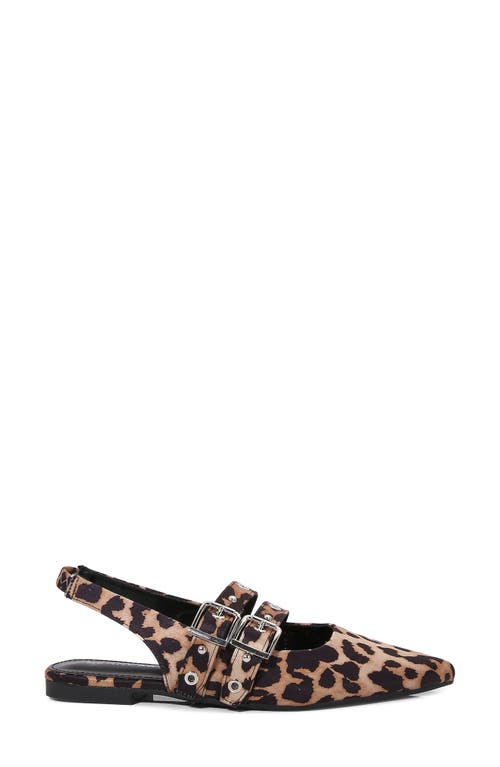 BERNESS BERNESS FABIOLA DOUBLE BUCKLE POINTED TOE SLINGBACK FLAT 