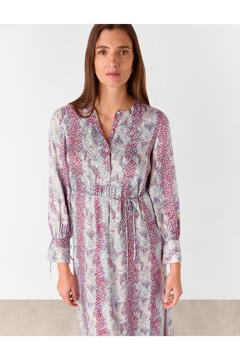 Mottled Snake Print Midi Dress, Alternate, color, Multicolour