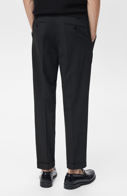 Mango Suit Pants In Black