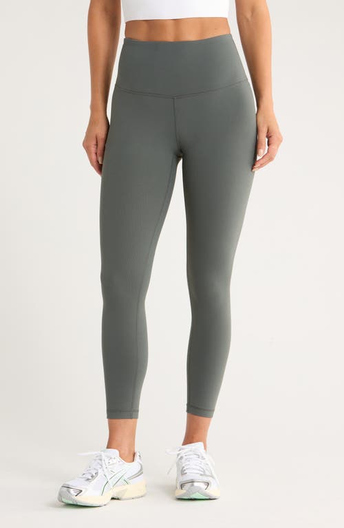 Zella Live In High Waist 7/8 Leggings In Brown