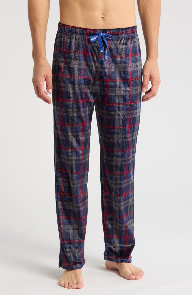 Columbia Brushed Flannel Pajama Bottoms, Main, color, Teton Plaid Collegiate Navy