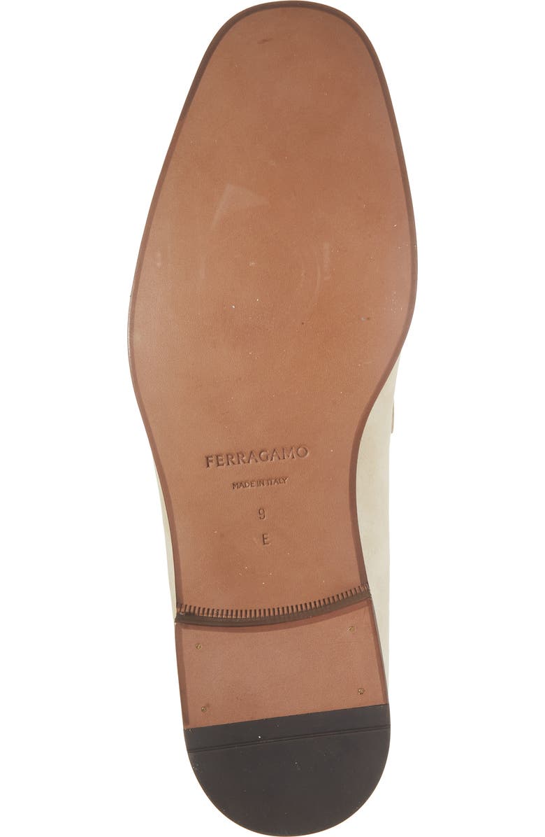 FERRAGAMO Balty Double Gancio Bit Loafer, Alternate, color, Ecru New Biscotto