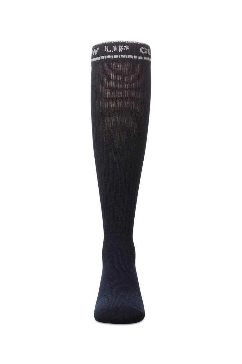 Glow Up Knee High Socks, Alternate, color, Navy