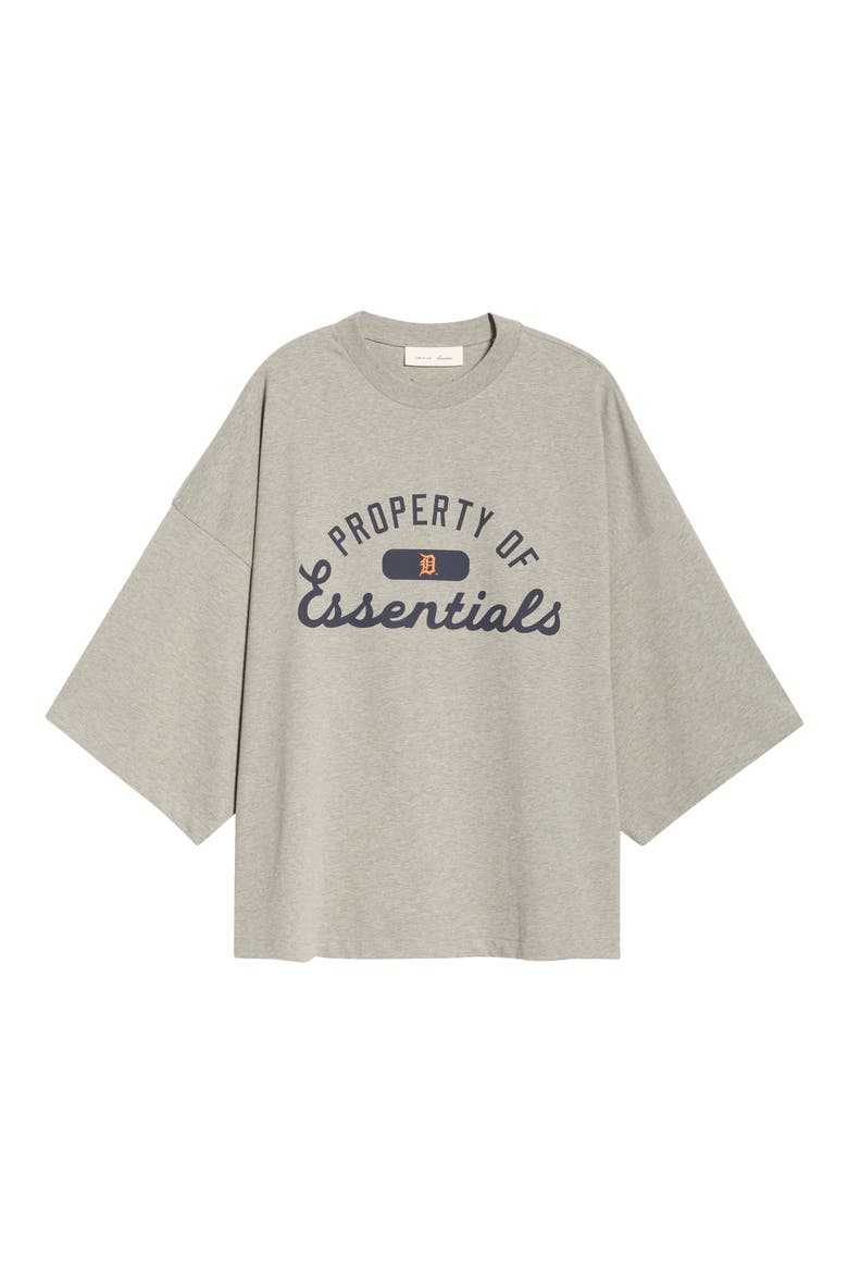 Tigers Merch Cotton Graphic T-Shirt, Main, color, CONCRETE HEATHER