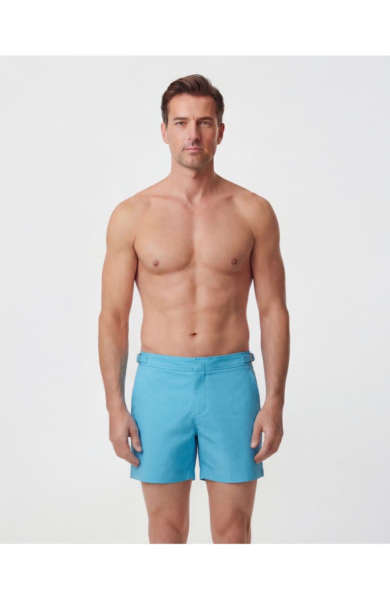 Lords of Harlech Oxford Mens Swim Tailored Short, Main, color, Oxford Teal