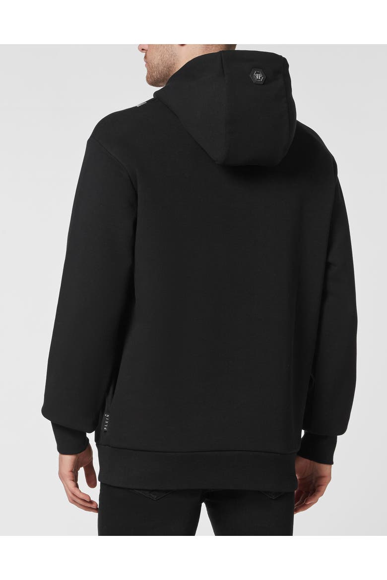 Hoodie Sweatshirt Luxe Men, Alternate, color, black