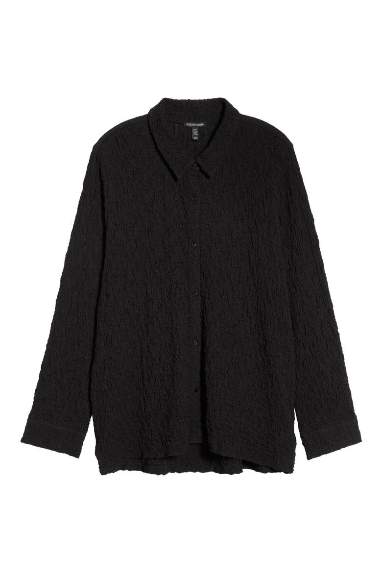 CLASSIC COLLAR SLIM SHIRT, Alternate, color, BLACK