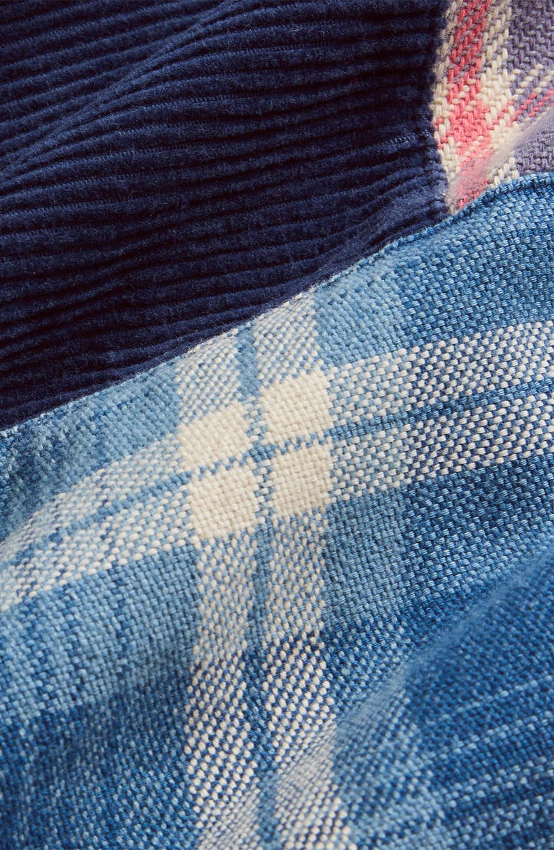 Polo Ralph Lauren Plaid & Corduroy Patchwork Long Sleeve Camp Shirt, Alternate, color, 