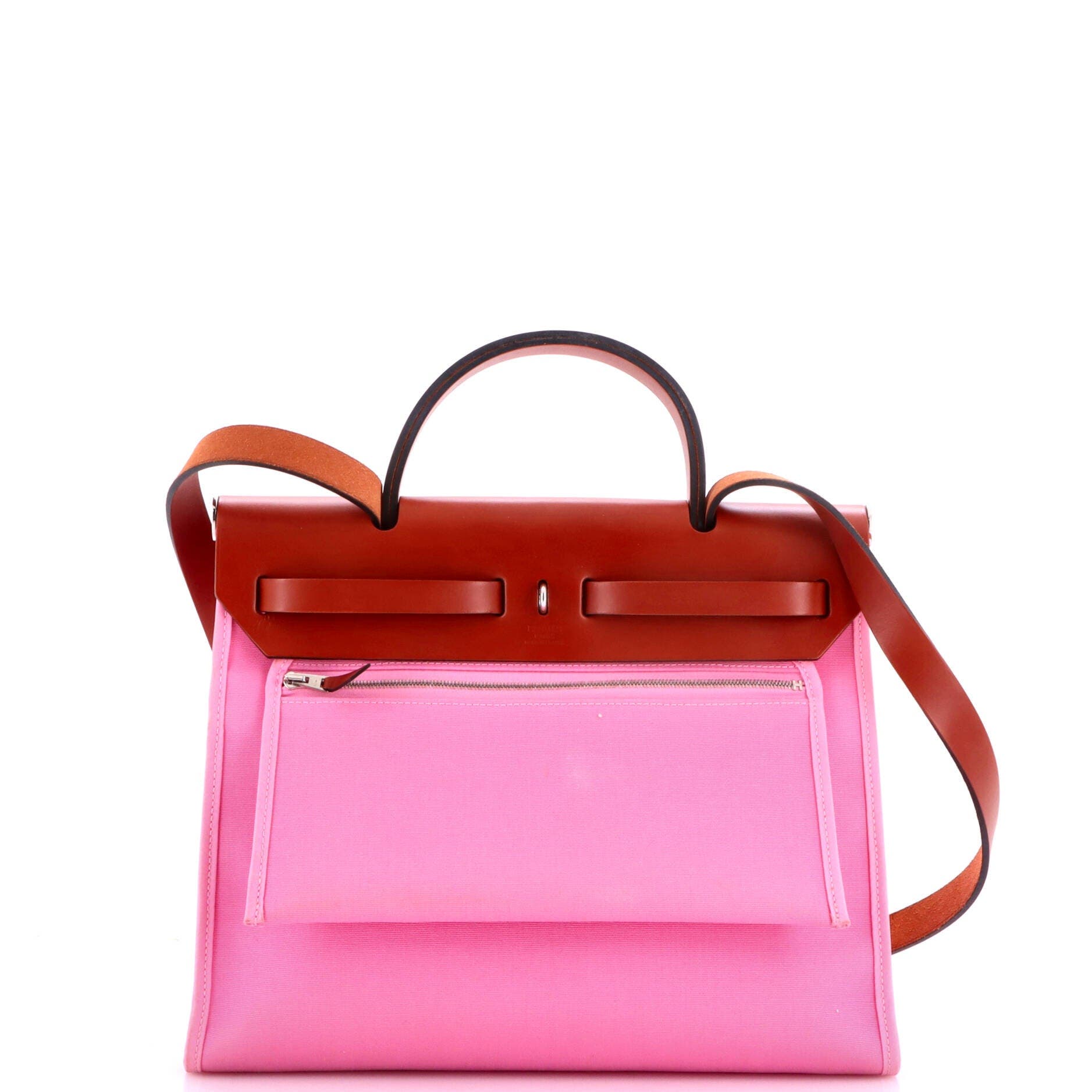 Herbag Zip Leather and Toile 31, Alternate, color, Pink