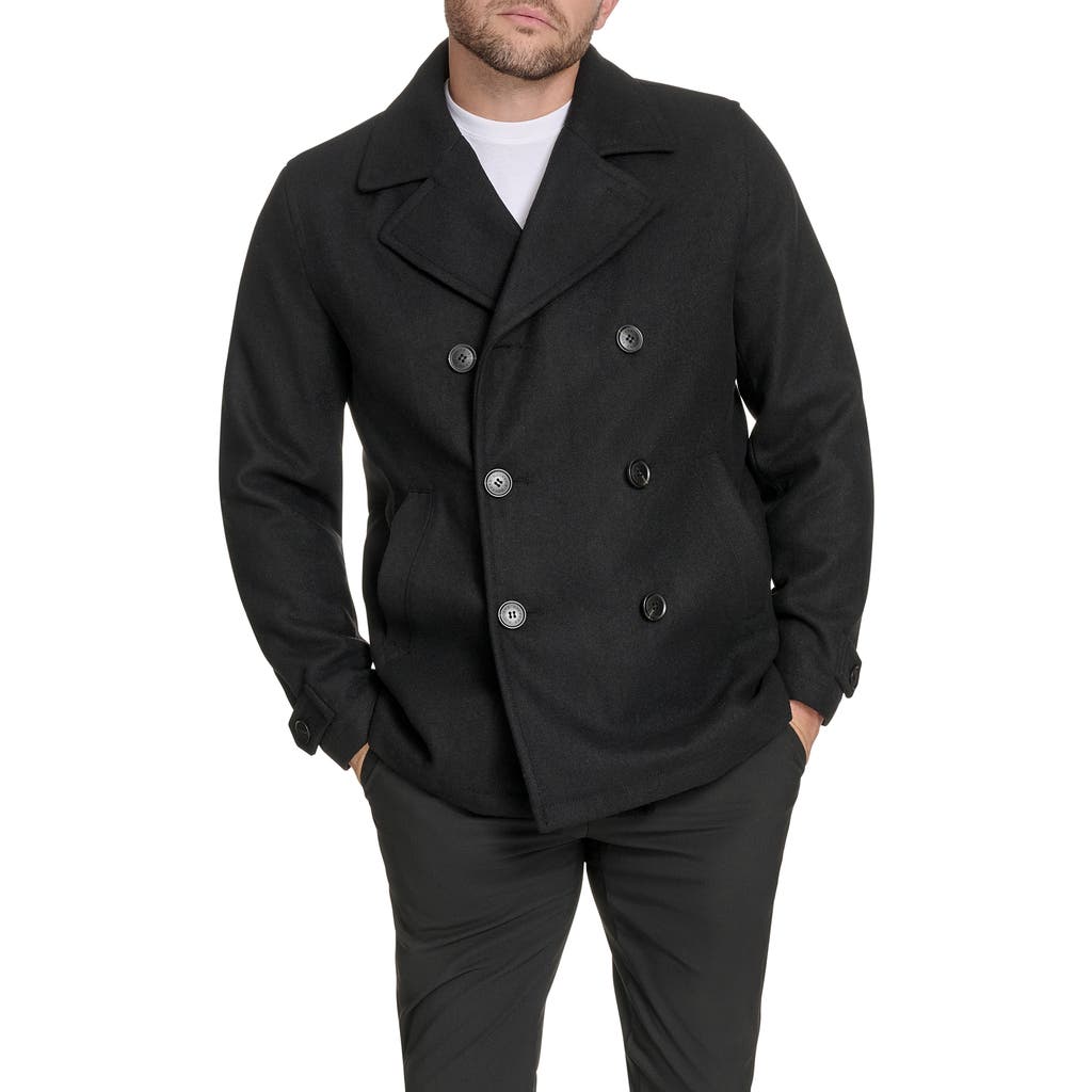 Dockers Mens Midweight Peacoat In Black