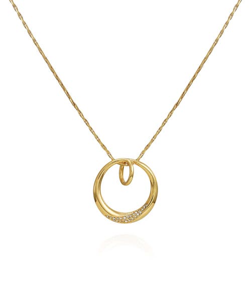 Vince Camuto Interlocking Circle Pendant Necklace In Gold