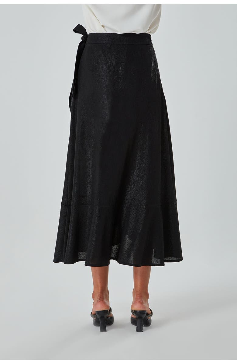 Mizalle Ruffle Skirt - Black, Main, color, Black