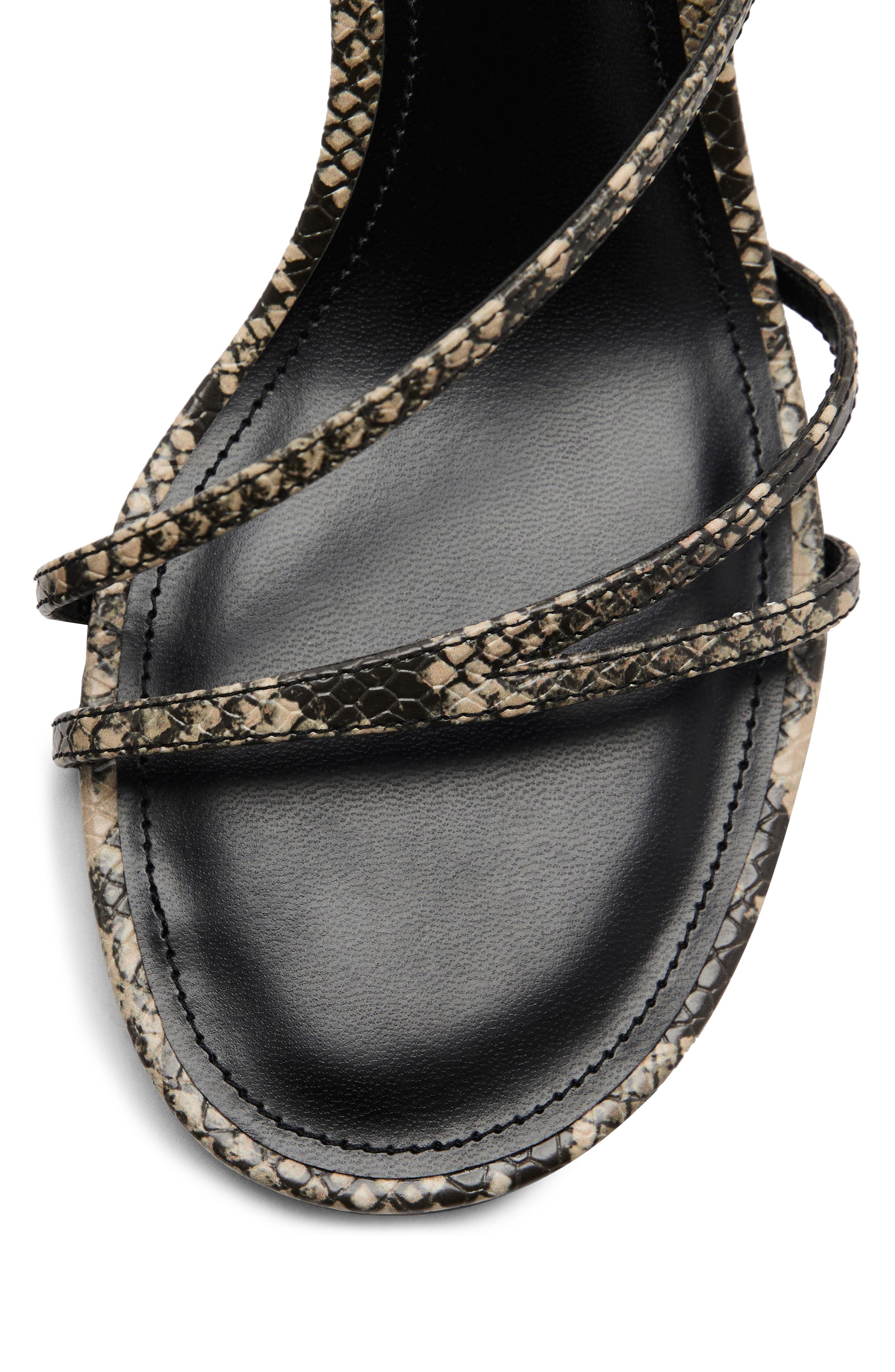 MANGO Slingback Kitten Heel Sandal, Alternate, color, Grey