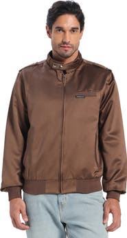 Members Only Men's Classic Satin Iconic Racer Jacket