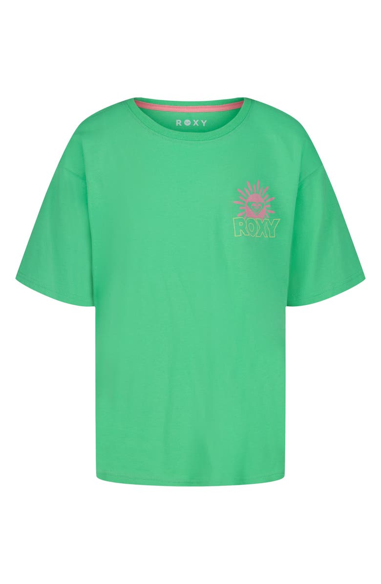 Roxy Kids' Oceanwave Oversize Cotton Jersey T-Shirt, Main, color, Meadow