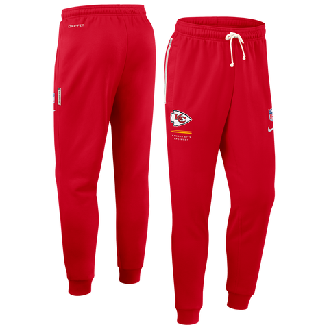 Men's Nike Red Kansas City Chiefs Sideline Standard Issue Touchback Kick Dri-FIT Taper Pants