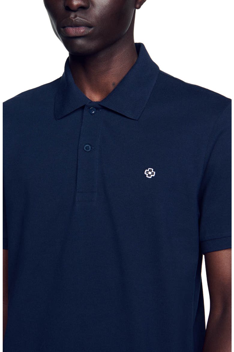 Polo shirt with Square Cross patch, Alternate, color, Navy blue