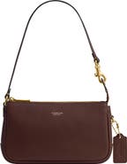 COACH Plaza 18 Natural Grain Leather Shoulder Bag